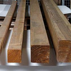 Fijnbezaagde paal douglas 300x15x15 cm Groen geïmpregneerd