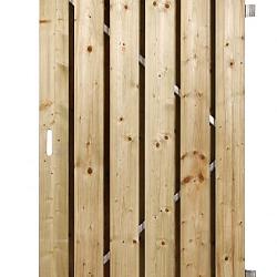 Breda XL-deur stalen frame 200x100cm Geïmpregneerd