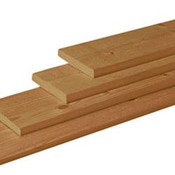 Geschaafde plank douglas 180x14x1,6 cm Groen geïmpregneerd