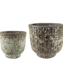Maesto pot earth (Set 2) 25x23/33x30cm