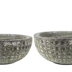 Maesto pot earth (Set 3) 29x15/43x20cm