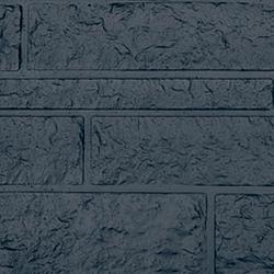Betonplaat rots motief 184x26x4,8 cm Zwart gecoat