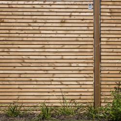 Tuinscherm Hillhout Elan Vuren Scherm Balkprofiel 180x180cm Recht Groen Geïmpregneerd