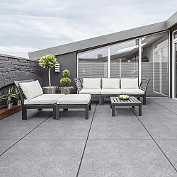 GeoCeramica® Décor 80x80x4 - Impasto Grigio