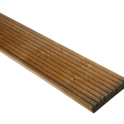 Grenen Dekdeel 2,7x14,5x400cm 1 Zijde Grof 1 Zijde Fijn Profiel Groen Geïmpregneerd