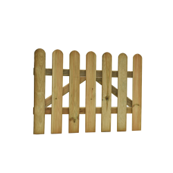 Grenen reliëf poort 100x80cm Geïmpregneerd
