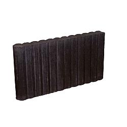 Palissadeband rond zwart 6x25x50cm