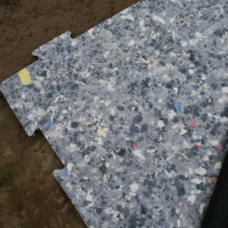 Kunstgras valplaat 225x90x2,5 cm Grijs