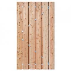 Tuindeur Alphen Douglas Op Verstelbaar Stalen Frame 16x140mm 195x100cm incl. RVS inbouwslotset SKG* RVS Geschroefd