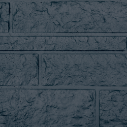Betonplaat rotsmotief dubbelzijdig 184x36x4,8 cm Zwart ongecoat