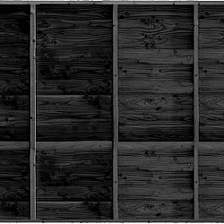 Gardenlux Wand B enkelzijdig rabat zwart 224x228,5cm zwart geïmpregneerd