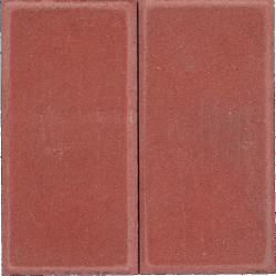 Halve Betontegel 30x15x4,5cm Rood