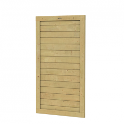 Tuindeur Hillhout Basic Vuren Op Verstelbaar Stalen Frame Vuren 100x180cm Recht Planken 1,8cm Groen Geïmpregneerd