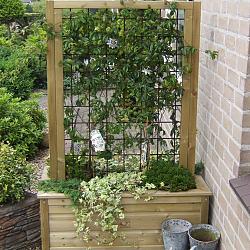 Lutrabox plantenbak 95 x 55 x 40 met trellis