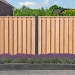 Tuinscherm Alphen Douglas 21-planks 16x140mm 180x180cm RVS Geschroefd