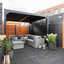 Cera3line 90x90x3cm Pizarra Anthracite