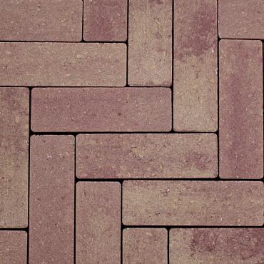 Strackstone+ 21x7x8 wijnrood/oker genuanceerd