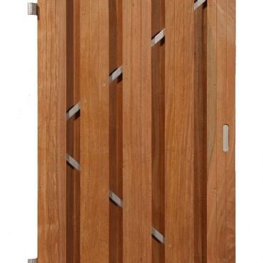 Hardhouten deur verticaal op 180x100cm