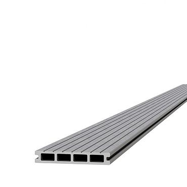 WPC Basic dekdeel 300x14,5x2,3 cm Lichtgrijs