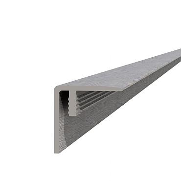 Hoekprofiel tbv WPC dekdelen 4,0x4,0x300cm Lichtgrijs