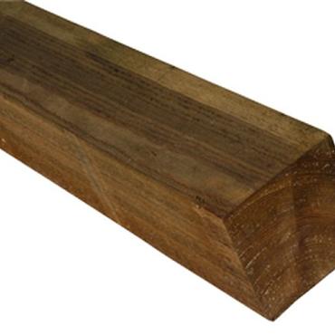 Fijnbezaagde paal douglas 400x12x12 cm Groen geïmpregneerd