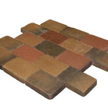 Metro Trommelsteen 20x30x6 brons genuanceerd