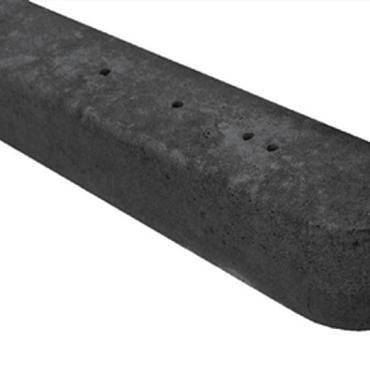 Betonhoekpaal tbv recht scherm 278x10x10 cm Antraciet