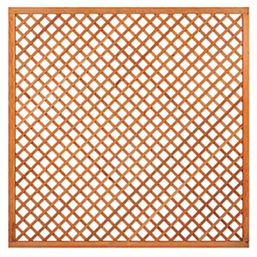 Hardhouten trellis diagonaal 180x180 cm
