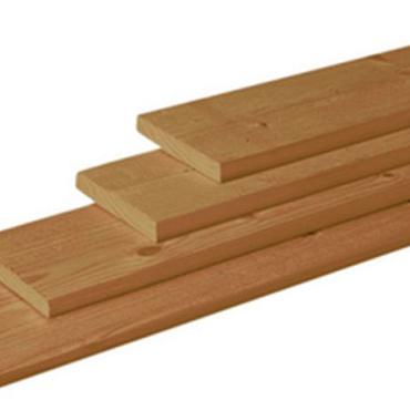 Geschaafde plank douglas 180x14x1,6 cm Groen geïmpregneerd