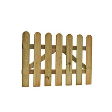 Grenen reliëf poort 100x80cm Geïmpregneerd