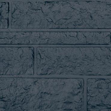 Betonplaat rots motief 184x26x4,8 cm Zwart gecoat