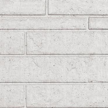 Betonplaat rots motief 184x26x4,8 cm Wit/grijs
