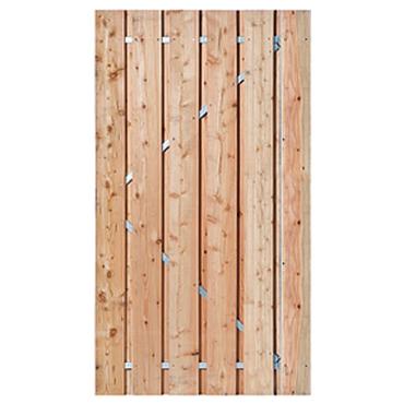 Tuindeur Alphen Douglas Op Verstelbaar Stalen Frame 16x140mm 195x100cm incl. RVS inbouwslotset SKG* RVS Geschroefd