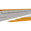 Flexline Borderrand Gegalvaniseerd 15cm lengte 220cm incl. 3 grondpennen en verbindingsplaat