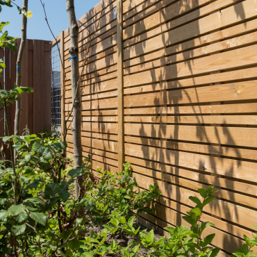 Tuinscherm Hillhout Flux Excellence Vuren Scherm 180x180cm Recht Groen Geïmpregneerd