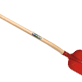 Betonschop rood gelakt, gehard met ATLAS-schopsteel 1,9