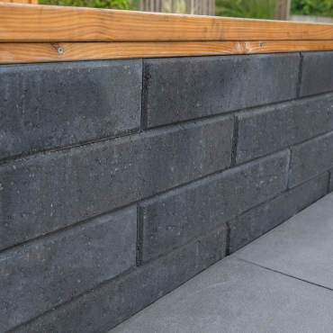 Wallblock Facet 12x12x60cm Antraciet