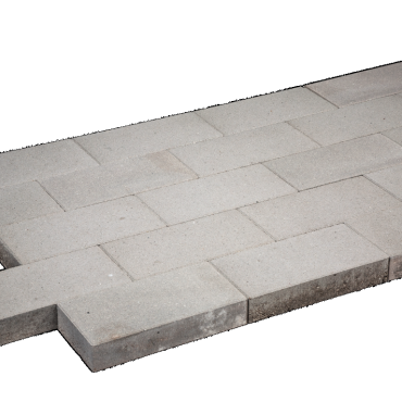 Tuintegel 15x30x5cm grijs mini facet