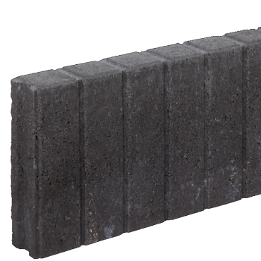 Palissadeband vierkant zwart 6x20x50cm