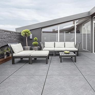 GeoCeramica® Décor 80x80x4 - Impasto Grigio