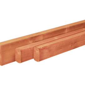 Geschaafde regel douglas 400x9,5x4,5 cm Groen geïmpregneerd
