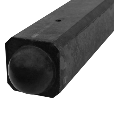 Betonnen driesponningspaal bol tbv 1 onderplaat 275x10x10 cm Antraciet