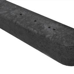 Betonpaal toog- en recht scherm  180x10x10cm Antraciet