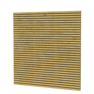 Tuinscherm Hillhout Elan Vuren Scherm Balkprofiel 180x180cm Recht Groen Geïmpregneerd