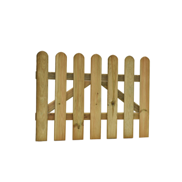 Grenen reliëf poort 100x80cm Geïmpregneerd