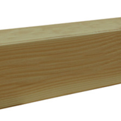 Duplo verlijmde paal douglas 400x14x14 cm Groen geïmpregneerd