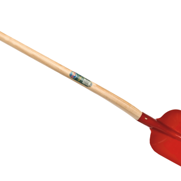 Betonschop rood gelakt, gehard met ATLAS-schopsteel 1,9