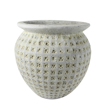 Globe pot bianco 38x34cm
