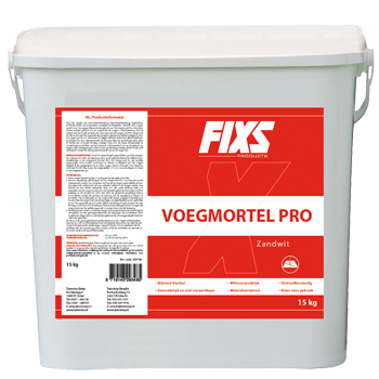 Fixs Voegmortel Pro Zandwit 15kg