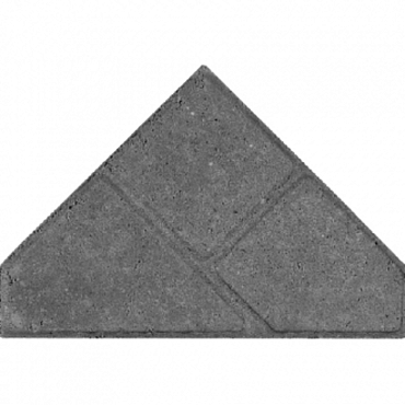 Komo bisschopsmuts grijs 8cm